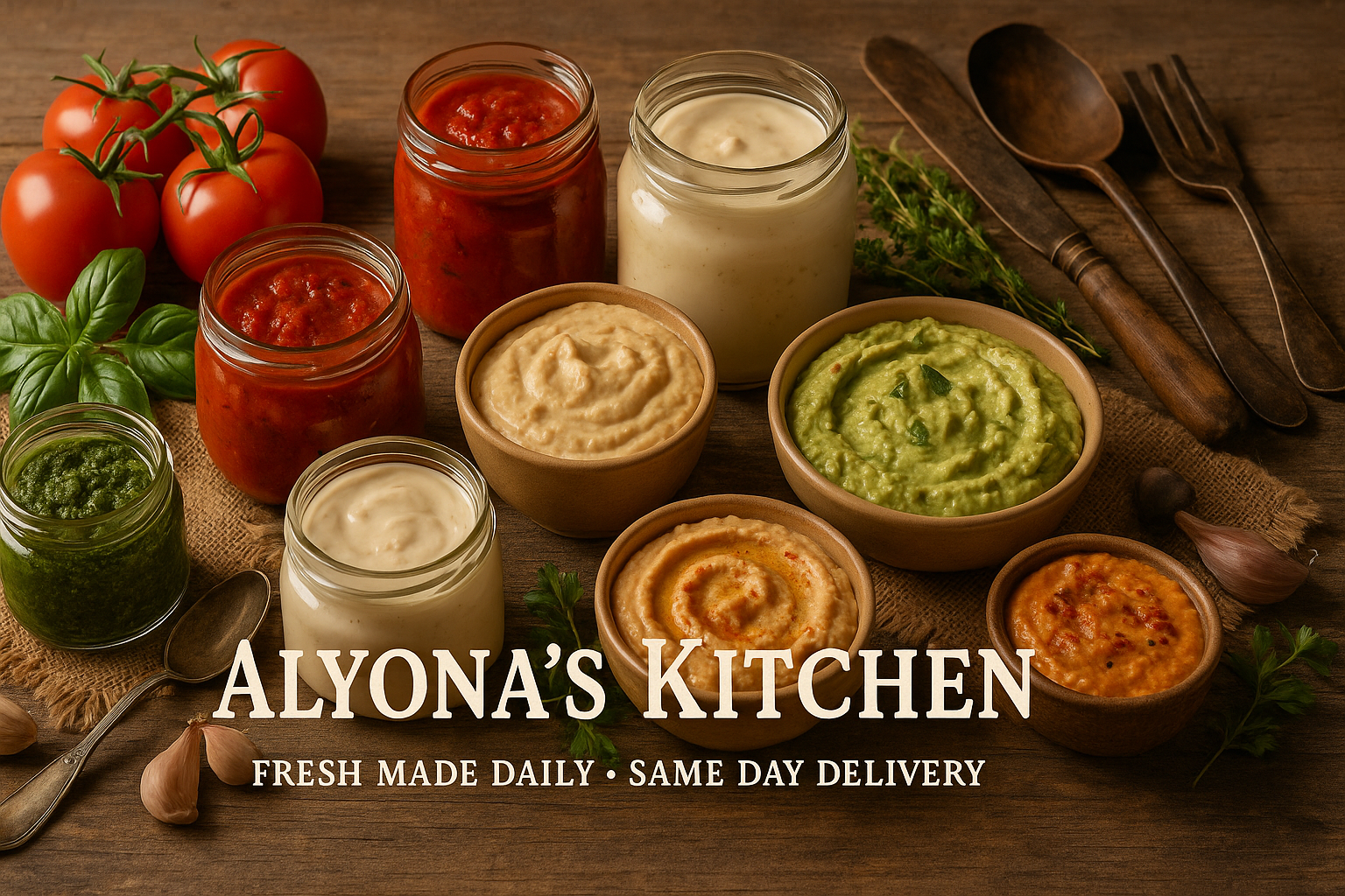 Rustic Alyona's Kitchen Homepage Banner