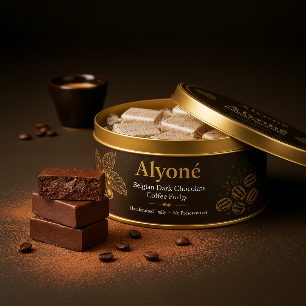 Belgian Dark Chocolate Coffee Fudge