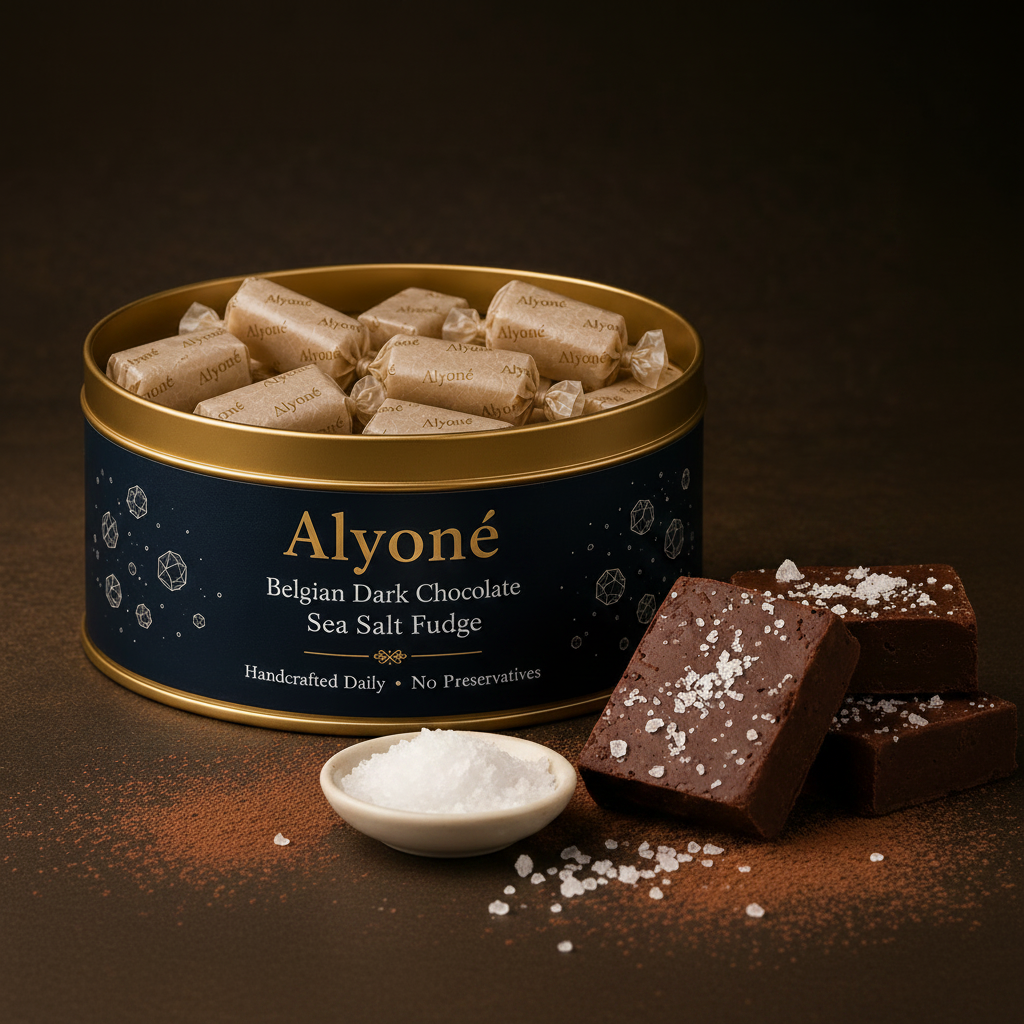 Belgian Dark Chocolate Sea Salt Fudge