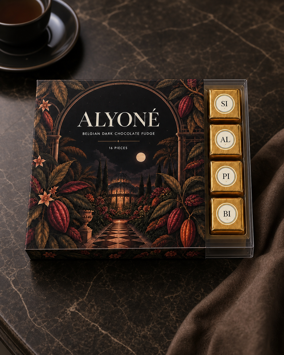 Alyoné Kitchen Classic Tasting — Box Lifestyle Cacao portrait [AK-20260908:classic-tasting/box-lifestyle-cacao-4x5.png]