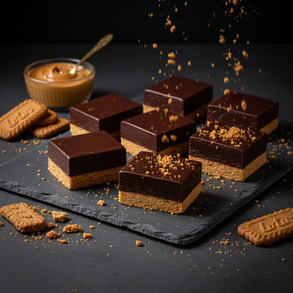 Belgian Dark Chocolate Biscoff Fudge