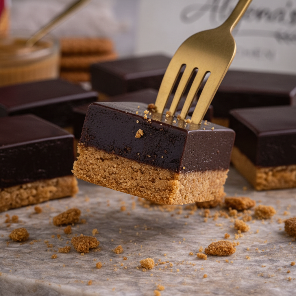 Belgian Dark Chocolate Biscoff Fudge