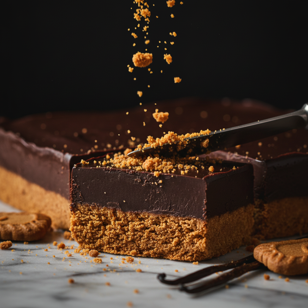 Belgian Dark Chocolate Biscoff Fudge