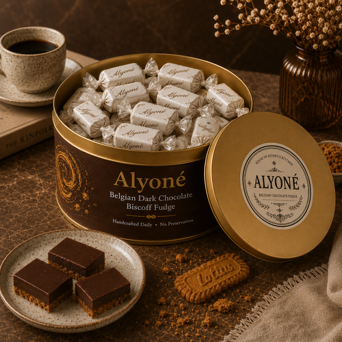 Belgian Dark Chocolate Biscoff Fudge