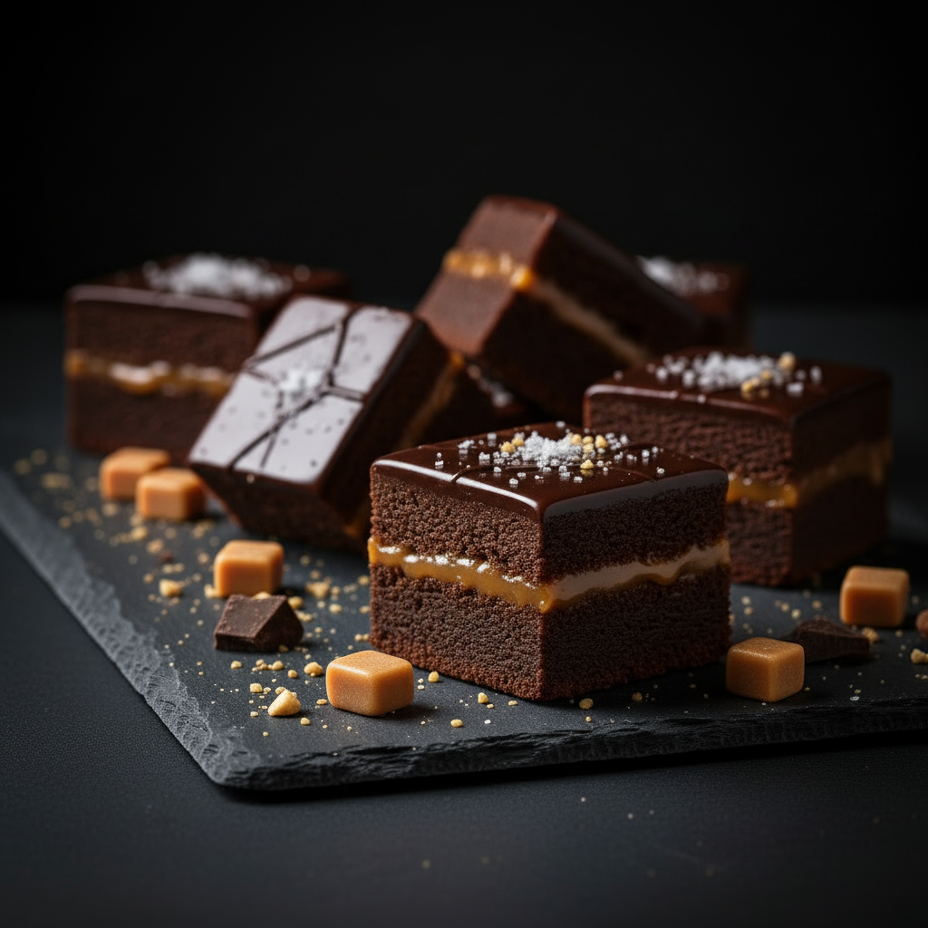 Belgian Dark Chocolate Caramel Fudge