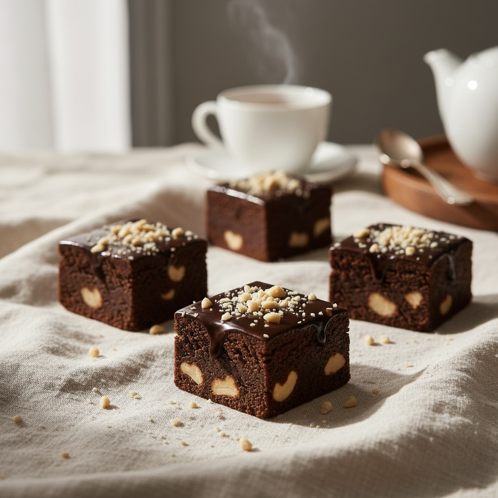 Belgian Dark Chocolate Cashew Fudge