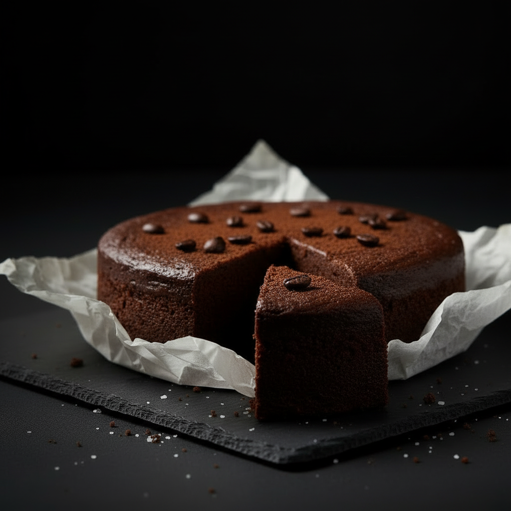 Coffee Fudge Cake Slice - No Tin Box