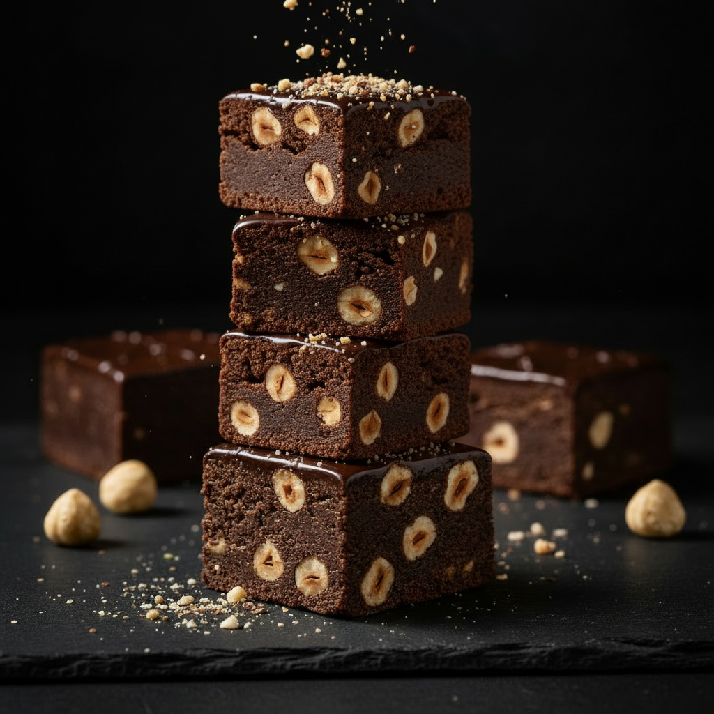 Belgian Dark Chocolate Hazelnut Fudge