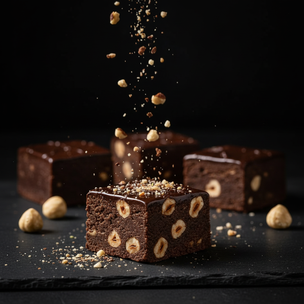Belgian Dark Chocolate Hazelnut Fudge