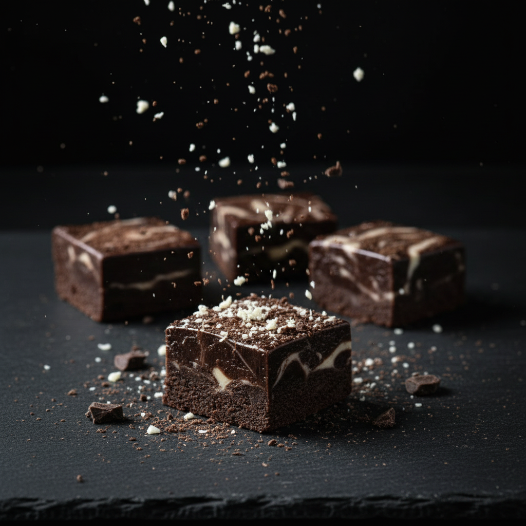Belgian Dark Chocolate Marble Fudge