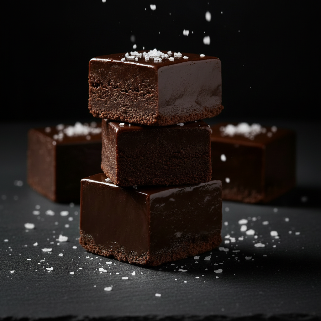 Belgian Dark Chocolate Sea Salt Fudge
