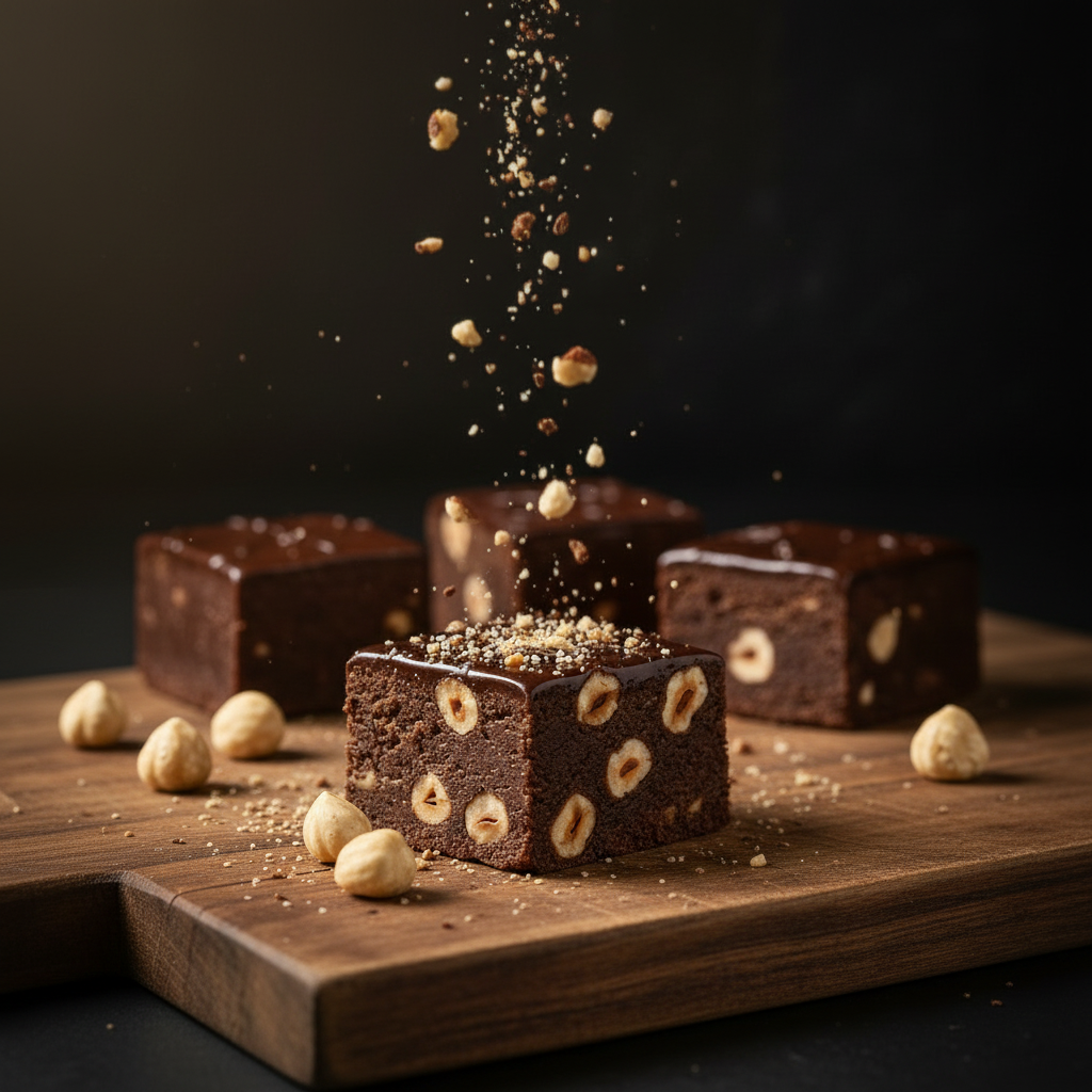 Belgian Dark Chocolate Hazelnut Fudge