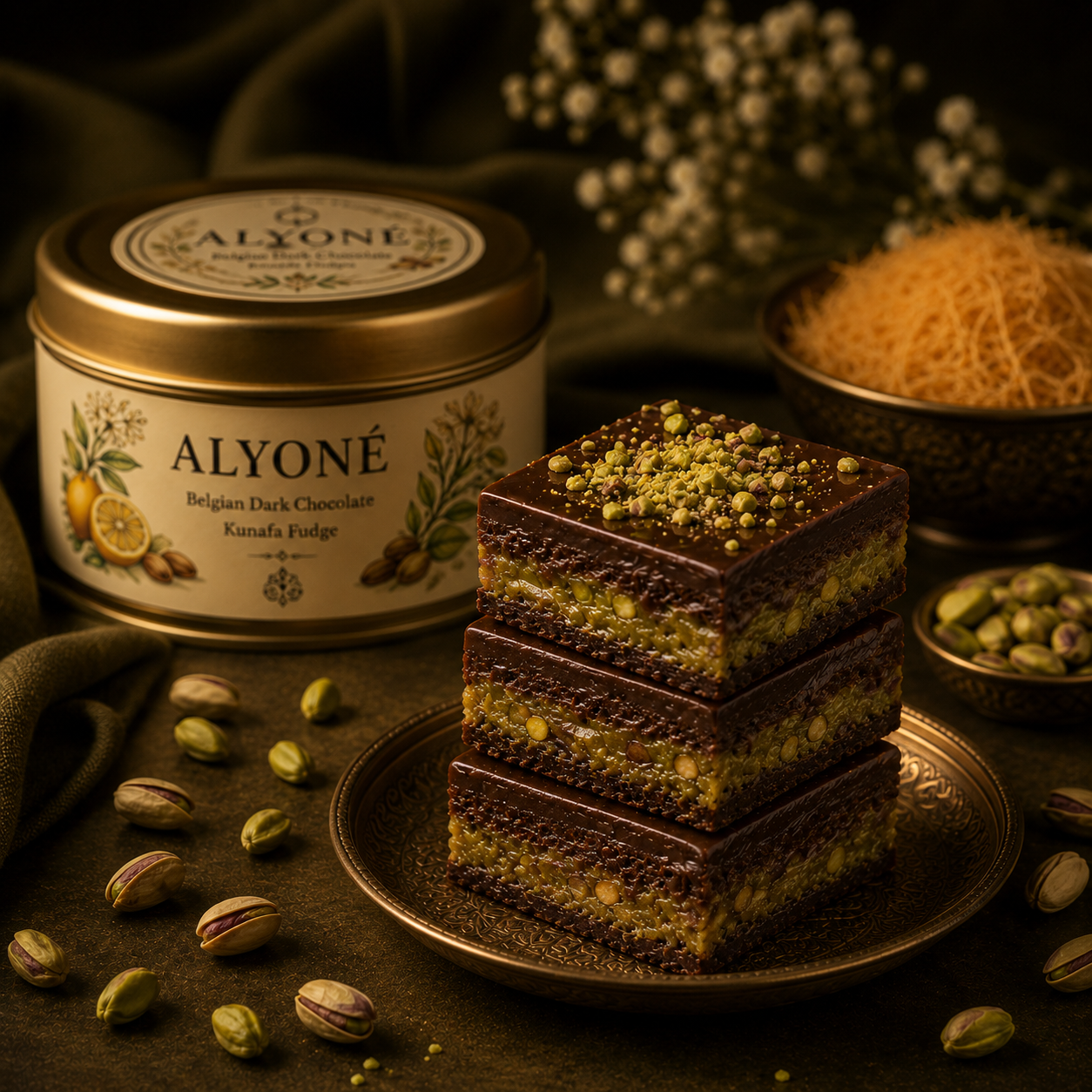 Kunafa Fudge
