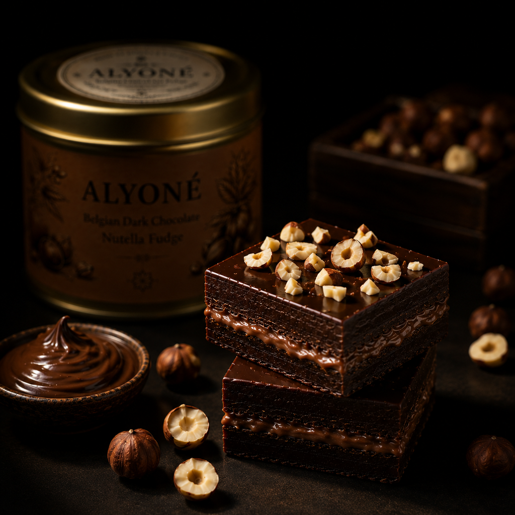 Belgian Dark Chocolate Nutella Fudge
