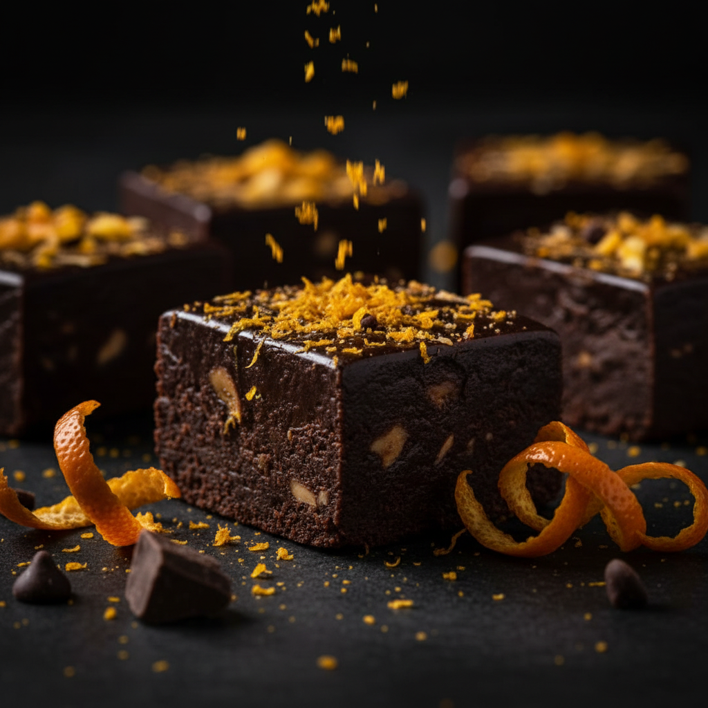 Belgian Dark Chocolate Orange Zest Fudge