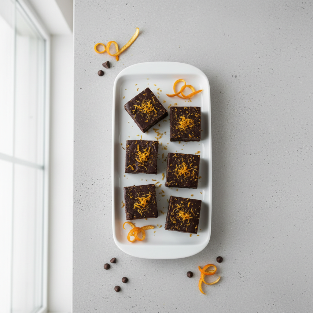 Belgian Dark Chocolate Orange Zest Fudge