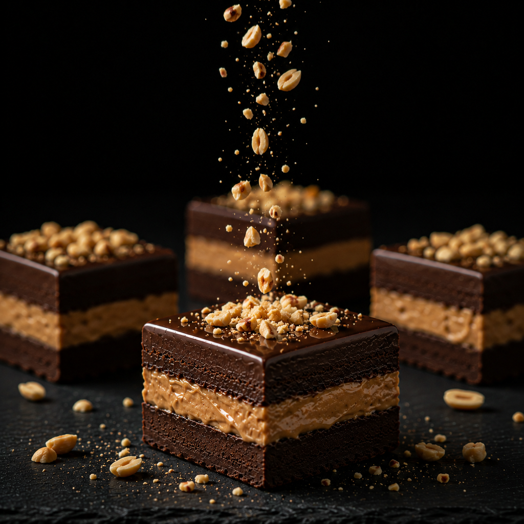 Belgian Dark Chocolate Salted Peanut Butter Fudge