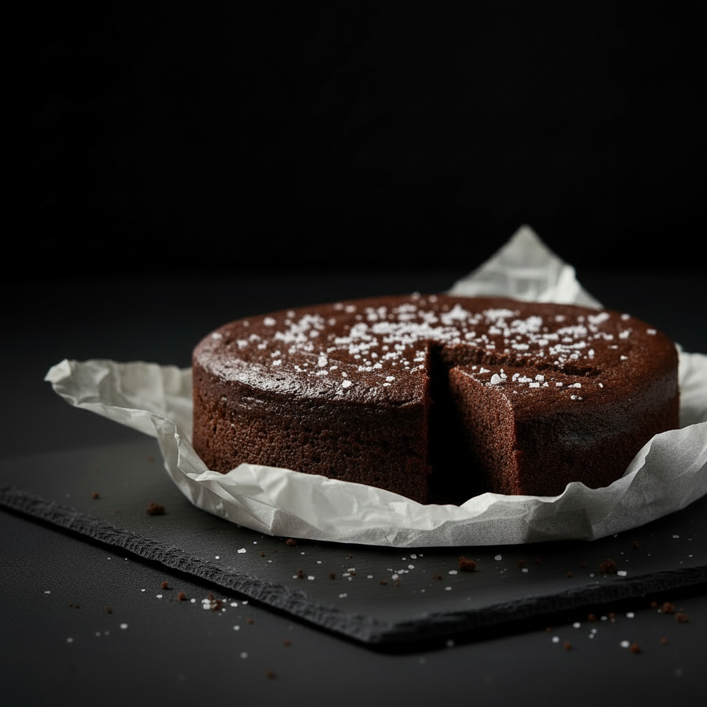 Sea Salt Fudge Cake Slice - Updated