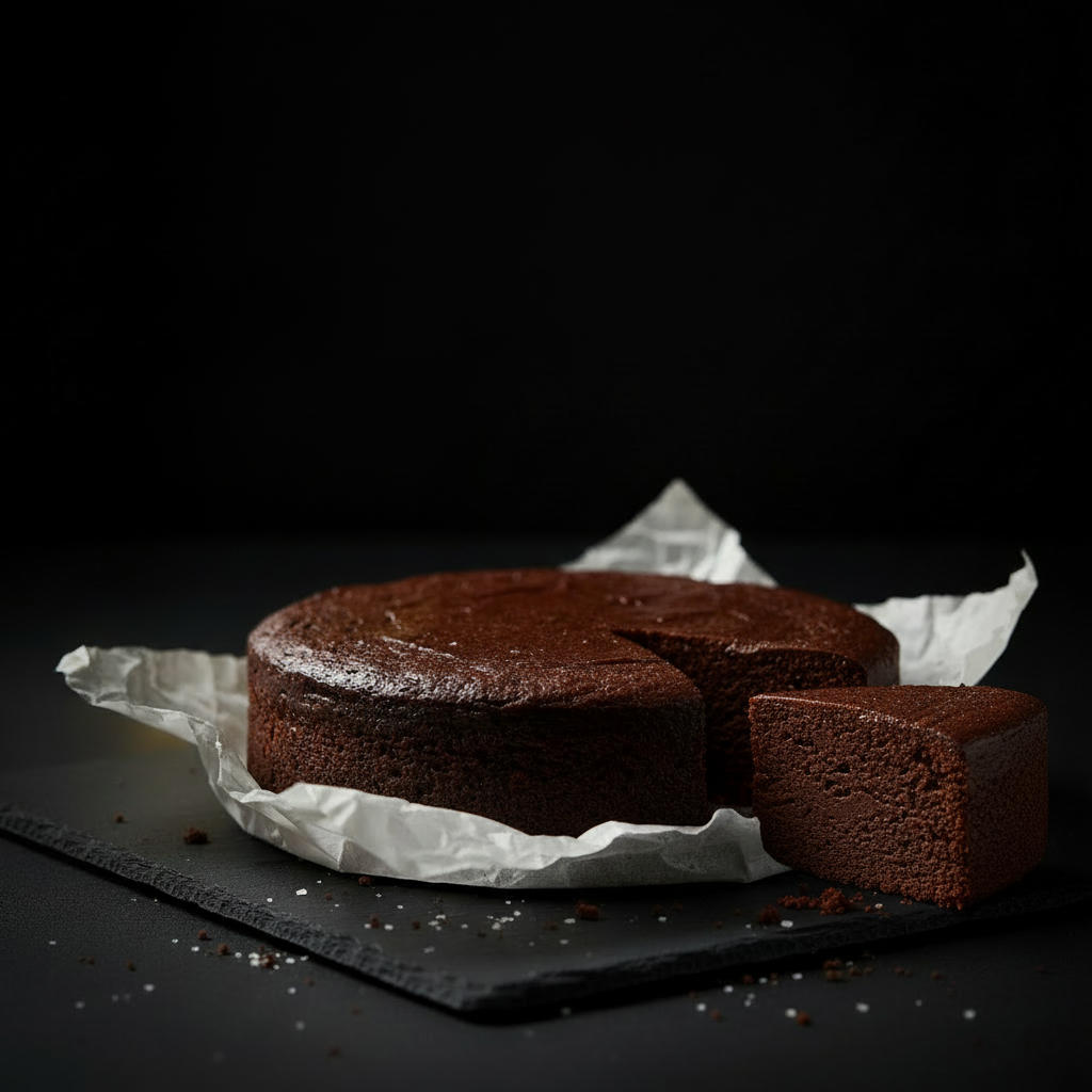Signature Belgian Dark Chocolate Fudge Cake Slice - No Tin Box